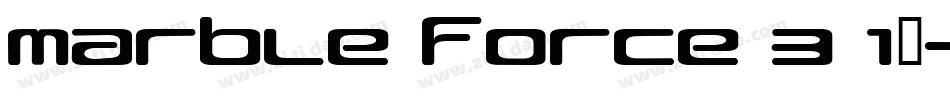 Marble Force 3(1)字体转换